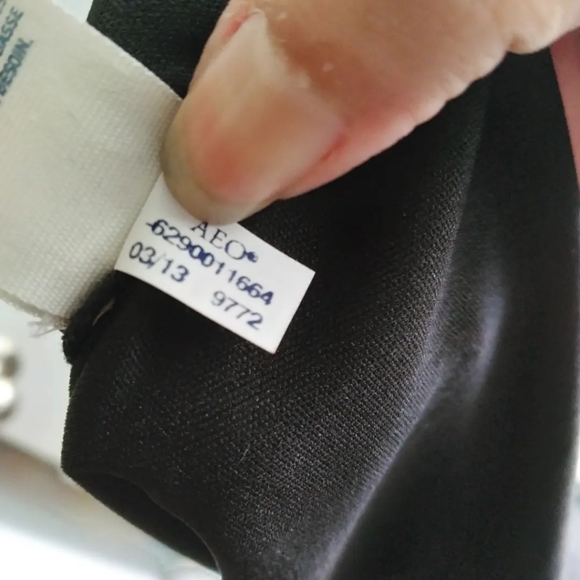 American Eagle Outfitters Black Crochet Lace Back sleeveless mini dress, size 00 - Picture 8 of 8